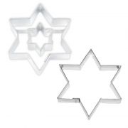 Ausstecher Ausstecherset Linzer Stern mit Stern klein +...