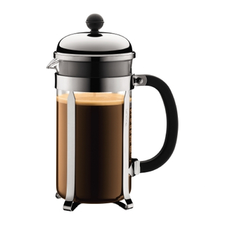 Bodum CHAMBORD Kaffeebereiter French Press, Edelstahl, 12 Tassen ca. 1.5 l, BULK