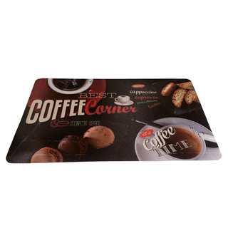 Platzset Platzdeckchen Platzmattte, Best Coffee Corner Retro, Kunststoff, ca. 43.5 x 28.5 cm, 1 Stck