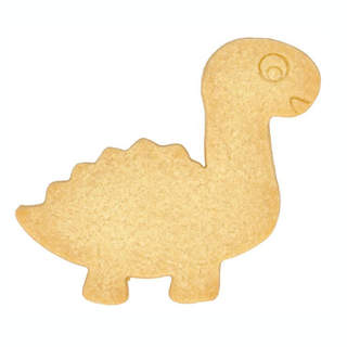 Ausstecher Dinosaurier Diplodocus mit Prgung Keksausstecher Pltzchenform, ca. 10.5 cm, Edelstahl rostfrei