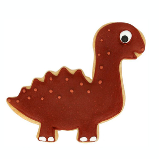 Ausstecher Dinosaurier Diplodocus mit Prgung Keksausstecher Pltzchenform, ca. 10.5 cm, Edelstahl rostfrei