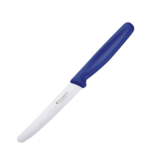 Victorinox Universalmesser Brtchenmesser Tomatenmesser, Wellenschliff ca. 11 cm, blau