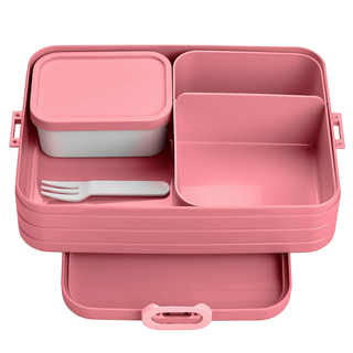 Bentobox XL/gro mit Einsatz, VIVID MAUVE Lunchbox Brotdose, mit Einsatz,Innendose und Gabel,Kunststoff BPA frei, ca. 1500 ml