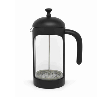 Kaffeebereiter Teebereiter, Inhalt: ca. 1 Liter, Material: Borosilikatglas und Kunststoff schwarz, inklusive Kaffee/Teema