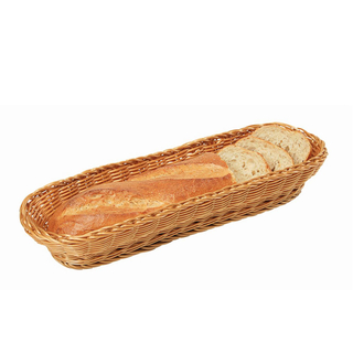 Brotkorb Baguette-Korb, Kunststoffgeflecht, splmaschinenfest, ca. 42 x B 16 x H 7 cm