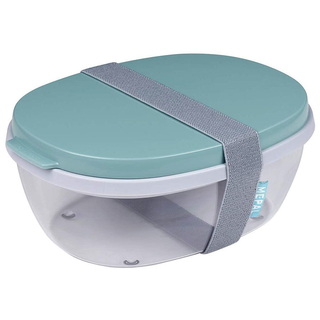 Mepal Salatbox ellipse - nordic green 1400+600ml+Dschen